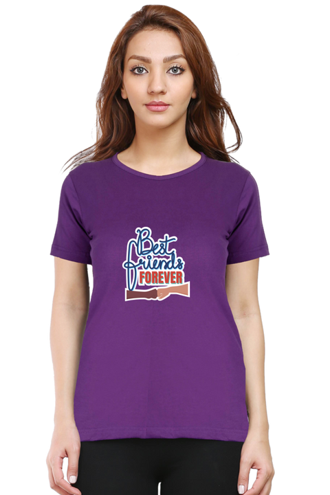 Best Friends Forever Again T-Shirt for Women - Purple