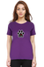 I Love My Dog Purple T-shirt for Women