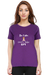 Be Calm, Don't Take Chaap T-shirt for Women - Purple