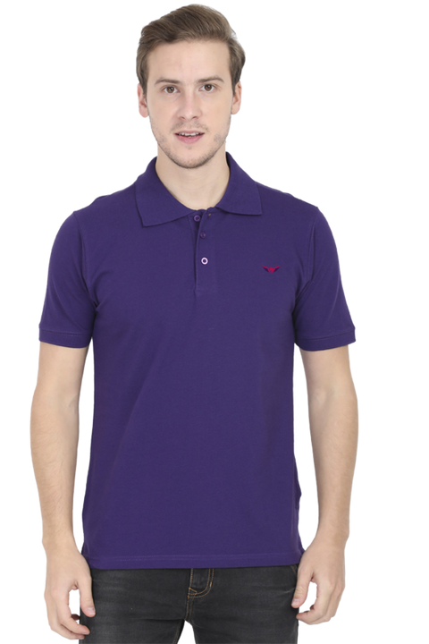 Pop & Pony Purple Polo T-Shirt for Men