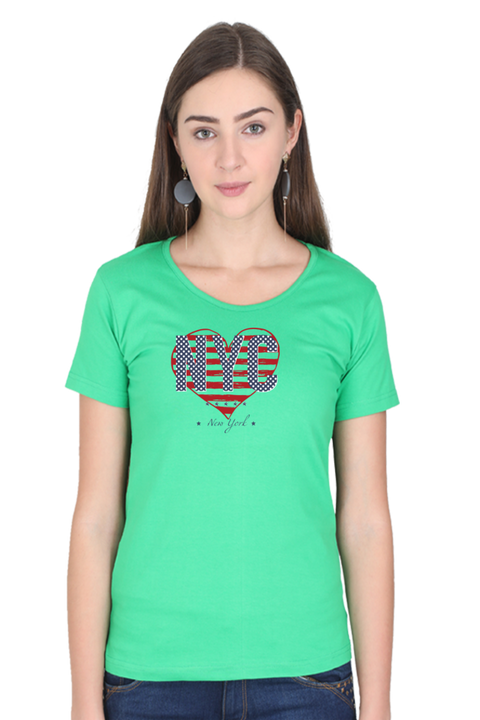 New York City T-Shirt for Women - Green
