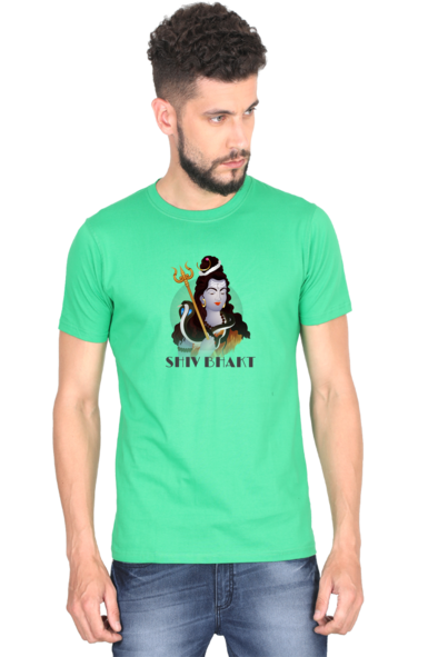 Shiv Bhakt Green T-Shirt for Men