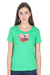 Owls in Love Valentine T-Shirt for Women - Flag Green