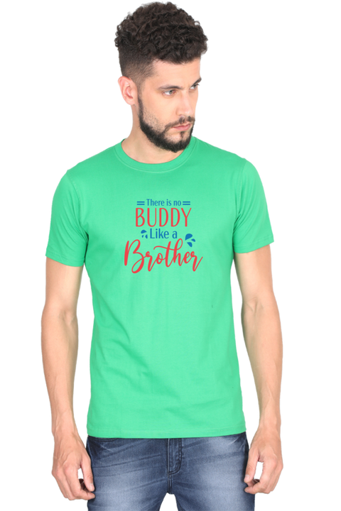 No Buddy Like a Brother T-Shirt for Men - Green