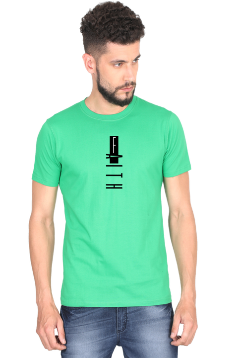 The Faith Series Green T-shirt for Men