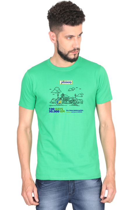 Sadhguru Journeys to Save Oil T-shirt for Men - Flag Green