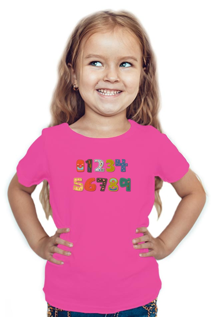 Numbers in English Red T-Shirt for Baby Girl