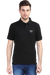Warlistop Black Polo T-Shirt for Men