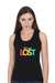 Black Let's Get Lost Tank Top for Women