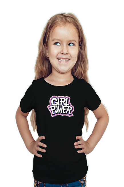 Black Girl Power T-Shirt for Girls