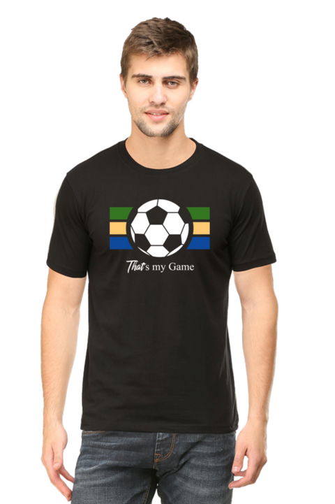 Black Men's Football T-Shirts Original