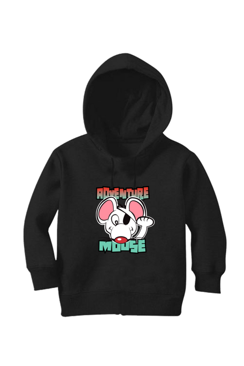 Adventure Mouse Black Hoodies for Babies & Toddlers