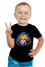 Witch Pumpkin Plasma Ball Black T-Shirt for Boys