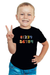 Numbers in English Black T-Shirt for Baby Boy