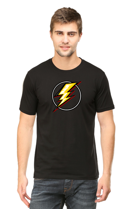 Lightning Bolt T-Shirt for Men - Black