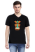Tribal Mask Black V-Neck T-Shirt for Men