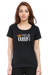 Nap Queen Black T-Shirt for Women