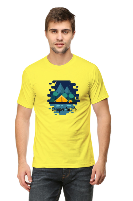 Camper for Life Yellow T-Shirt for Men