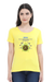 One Acre of Soil Every Second T-Shirt for Women - New Yellow