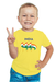 Triple Indian Flag T-shirt for Boys - Yellow