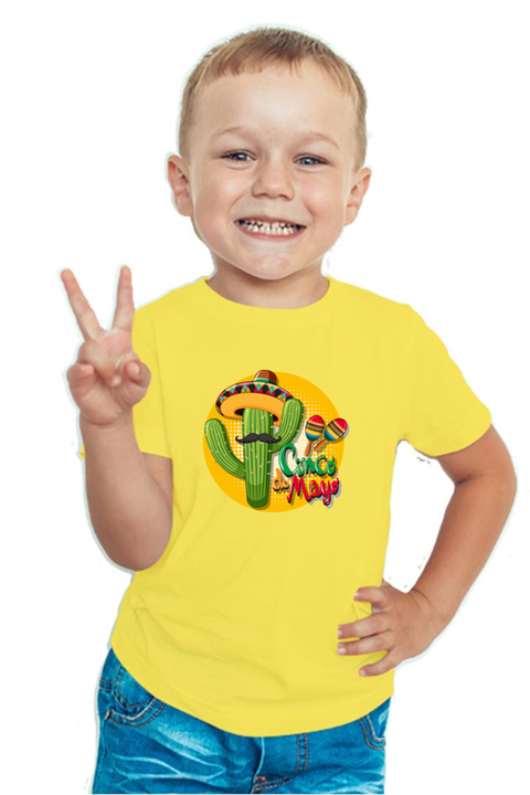 Cinco De Mayo T-Shirt for Boys - Yellow