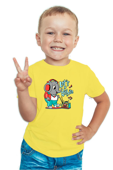 Let's Dance T-Shirt for Baby Boys - Yellow