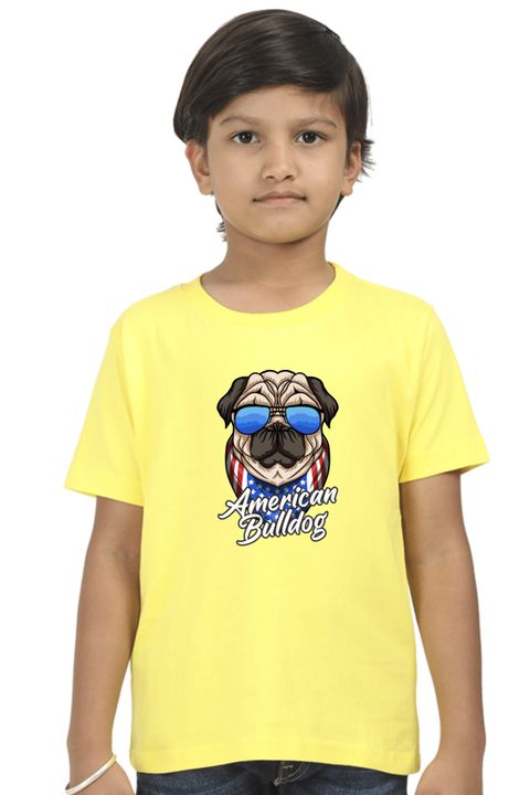 American Bulldog Yellow T-shirt for Boys