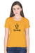 Crown Princess T-Shirt for Women - Golden yellow
