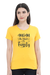 Mom the Heart of the Family Golden Yellow T-Shirt for Women