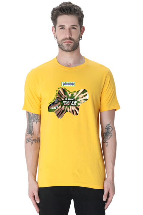 The Solution to All Our Problems T-shirt for Men - Golden Yellow