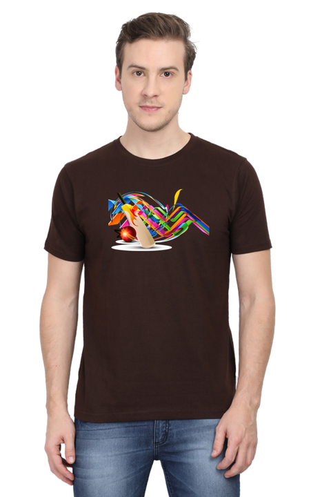 The Cricket Fever Coffee Brown T-Shirt for Men