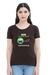Action Now, Let Us Make It Happen T-shirt for Women - Coffee Brown