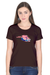 Let's Get Running Coffee Brown T-Shirt for Women