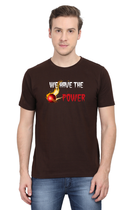 We Have the Power T-Shirt for Men - Coffee Brown
