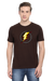Lightning Bolt T-Shirt for Men - Coffee Brown