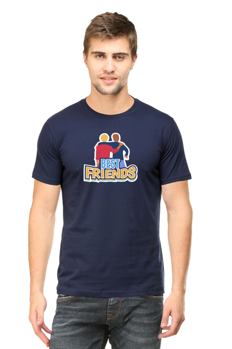 Best Friends T-Shirt for Men - Navy Blue