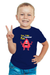 Navy Blue Tale of the Monster Falls T-shirt for Boys