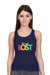 Navy Blue Let's Get Lost Tank Top for Women