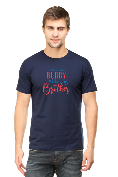 No Buddy Like a Brother T-Shirt for Men - Navy Blue