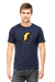 Lightning Bolt T-Shirt for Men - Navy Blue