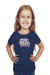 Navy Blue Girl Power T-Shirt for Girls