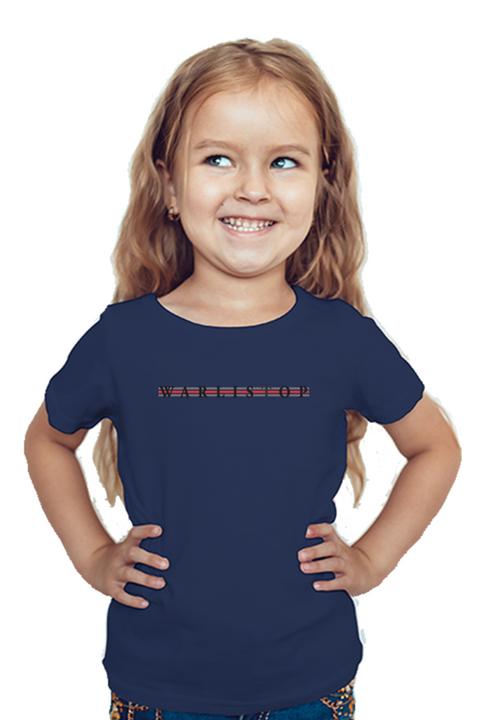 Warlistop T-Shirt for Girls - Navy Blue