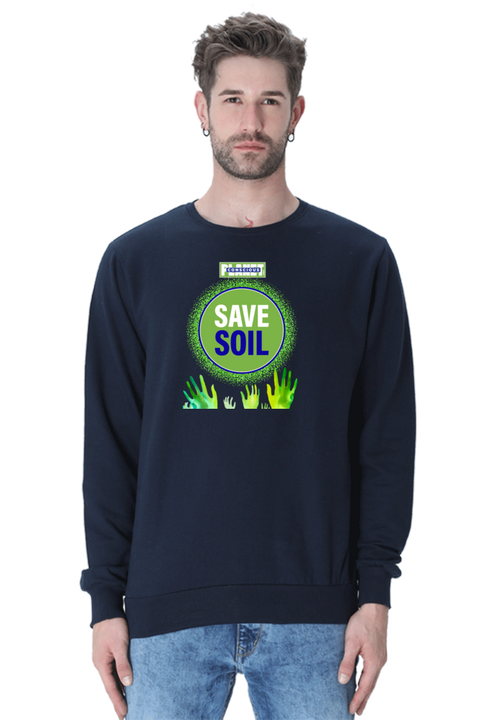 Save Soil Navy Blue Sweatshirt for Men & Women