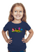 Zombie Plants Halloween Navy Blue T-Shirt for Girls
