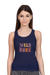 Wild And Free Navy Blue Tank Top for Women