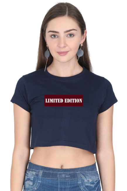 Navy Blue Limited Edition Women Crop Top
