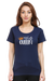 Nap Queen Navy Blue T-Shirt for Women
