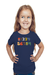 Numbers in English Navy Blue T-Shirt for Baby Girl