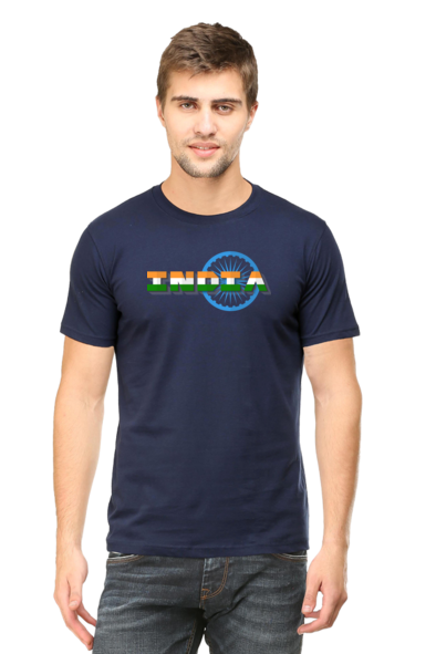India T-Shirts for Men - Navy Blue
