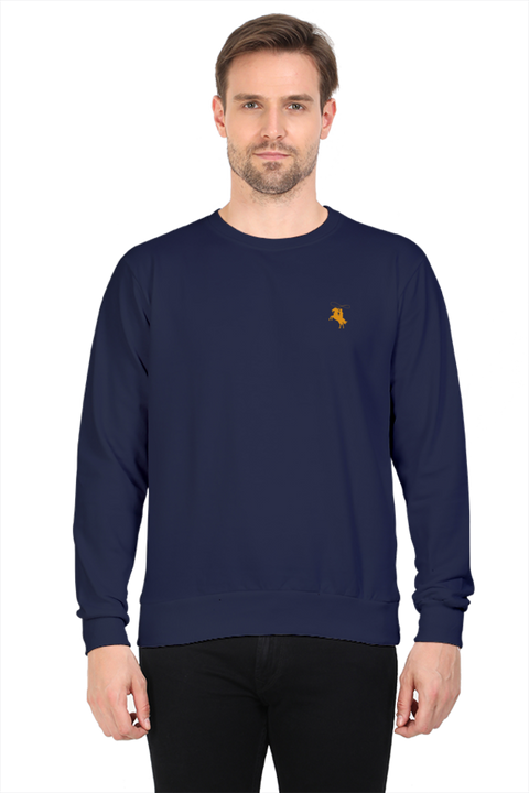 Navy Blue Cowboy Lasso Sweatshirt for Men